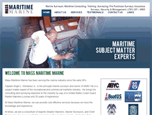 Tablet Screenshot of massmaritimemarine.com